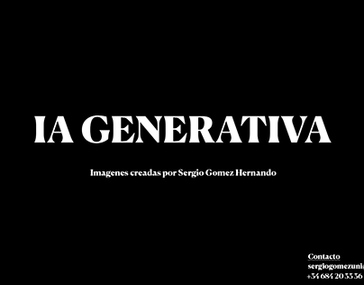 IA generativa (Publicidad, diseño, fotografía)