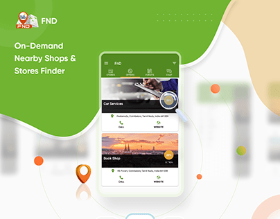 FnD -On-Demand Nearby Shops & Stores Finder