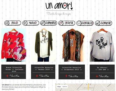 Sitio Web Un Amor! Tienda de ropa de mujer