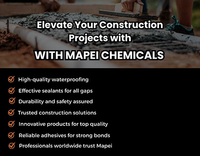 Elevate Your Construction Projects with Mapei Chemicals