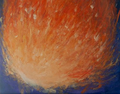 "Fireball" and other abstract art