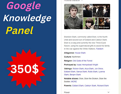 Google knowledge panel service