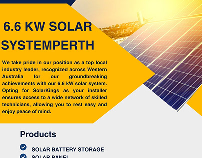 6.6 kW Solar System Perth