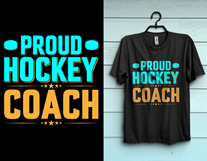 Proud Hockey Coach T-shirt Design