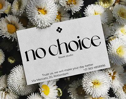 Identity for flower studio "no choice'
