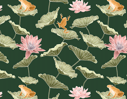 Lily pond repeat pattern