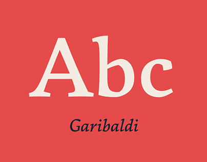 Garibaldi Typeface