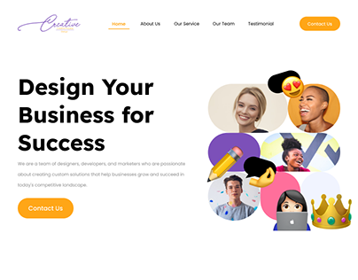 Creative Design Agency Landing Page Design