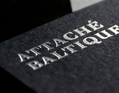 Attaché Baltique handcrafted logotype design