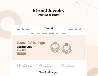 Etrend Jewelry - Responsive PrestaShop Theme