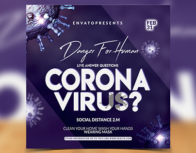 Corona Live Event Flyer