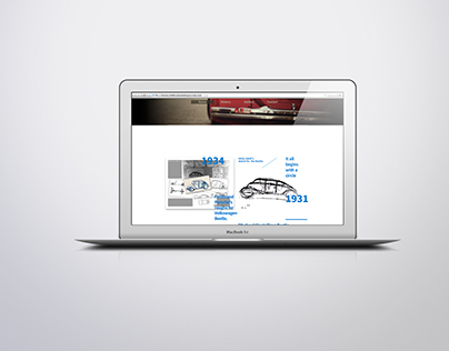 Webstie design for Volkswagen the Beetle