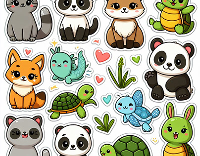 Funny Animal Stickers