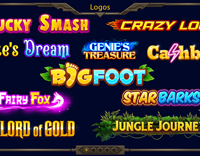 Logos for slots games