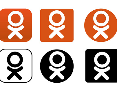 Odnoklassniki social logo. Vector illustration