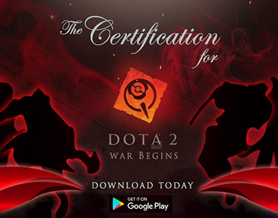 The Certification for DOTA 2