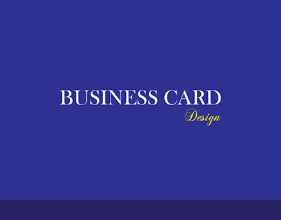 BUSINESS CARD DESIGN
