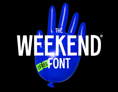 the WEEKEND / font