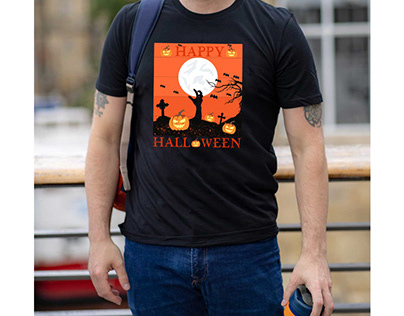 happy halloween t shirt design