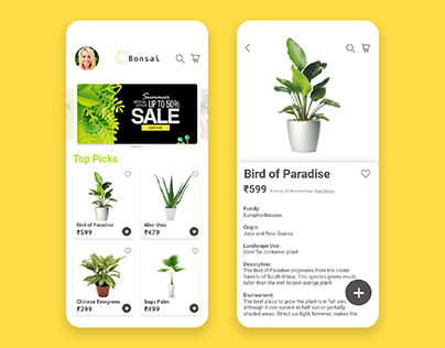 Bonsai | App Concept | UI/UX