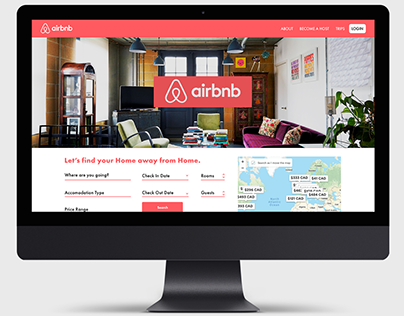 UX/UI - AirBnB Homepage Design (personal project)