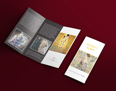 Trifold Brochure About Gustav Klimt