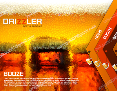 beer website concept