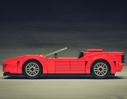 Ferrari Testarossa 3D Render in Blender