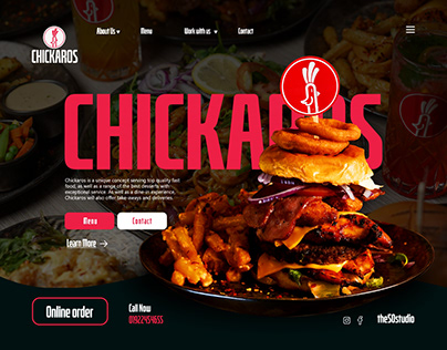 Chikaros UK | Burger & Wings Restaurant Website Design