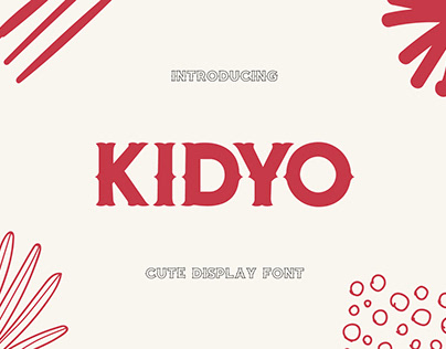 Kidyo Font by Abdelali Habchi