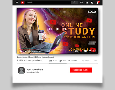 Modern YouTube Thumbnail Design