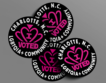 Queer Charlotte I Voted Sticker