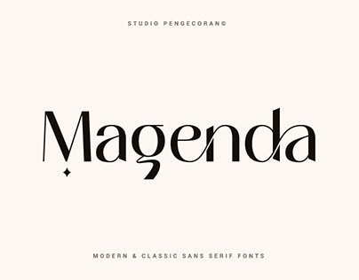 Magenda – Modern & Classic Sans Serif Fonts.