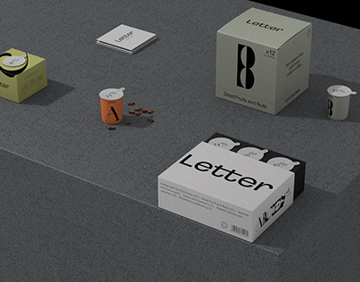 Letter coffee brand identity