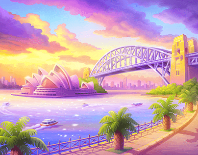 Sydney background for Bingo Blitz