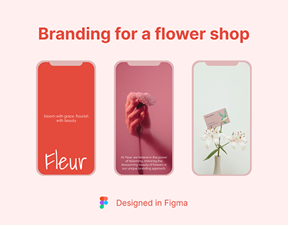 Florist's shop brand identity