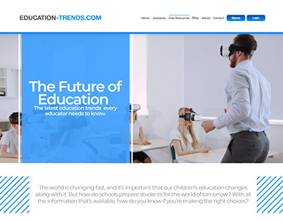 Project thumbnail - Education-Trends Website