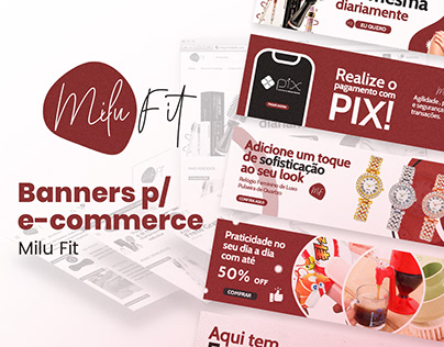 Banners para E-commerce | Milu Fit | 2023