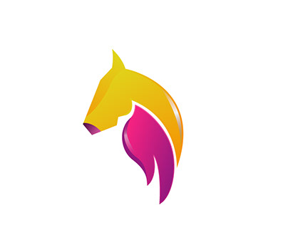 modern horse logo design