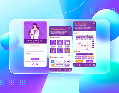Medical Booking Mobile App UI/UX Design