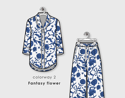 Fantasy flower pattern design