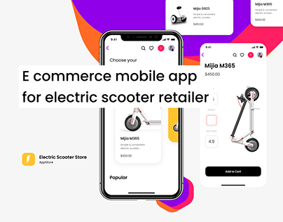 Electric scooters Ecommerce App
