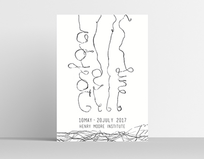 Afiche para exposición "Line as Object"- GEGO