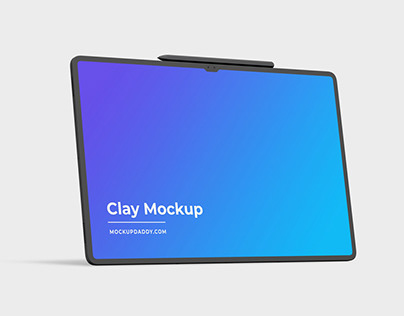 Free Samsung Android Tab S8 Clay Mockup
