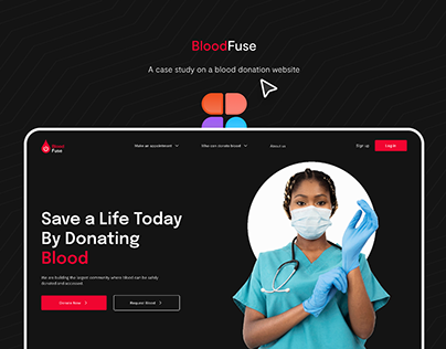 Project thumbnail - Blood Donation Website Case Study