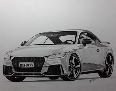 Audi TT Realistic Drawing / Desenho Realista