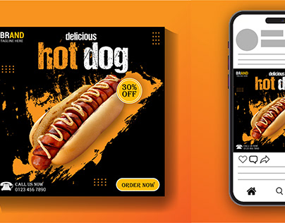 Project thumbnail - hot dog social media