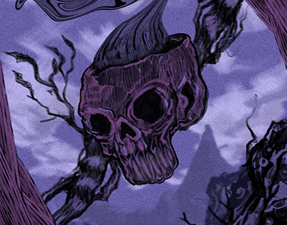 Skull poster illustration.