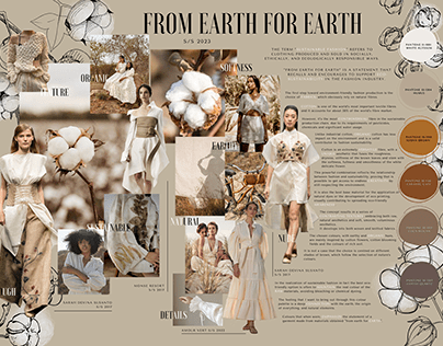 SS 2023 Fashion Trend Moodboard: FROM EARTH FOR EARTH