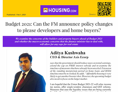 Can the FM Announce Policy Changes to Real Estate